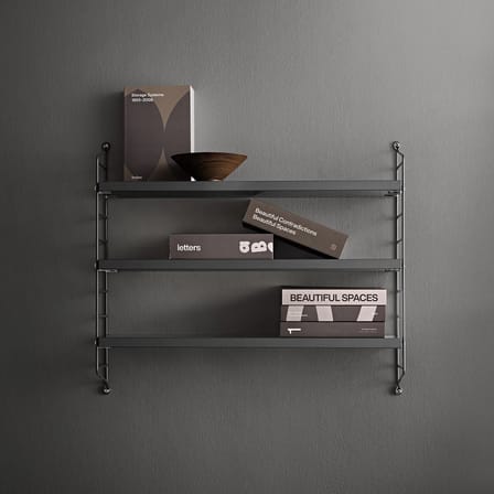 Etagère String® Pocket Bois / L 60 x H 50 cm - Réédition 1949 - String Furniture