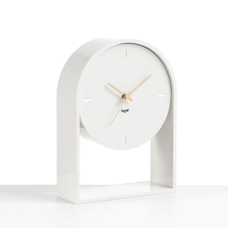 Horloge à poser L'Air du temps plastique blanc / H 30 cm -  Eugeni Quitllet, 2017 - Kartell
