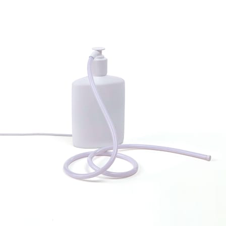 Lampe de table Daily Glow - Savon LED plastique blanc / Résine - 16 x 10 x H 29,5 cm - Seletti