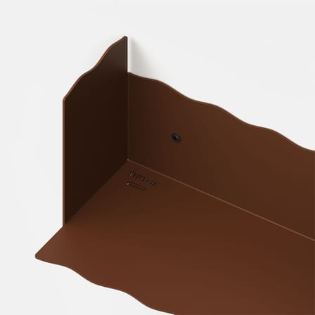Mensola a muro Pli Vague by Uchronia metallo marrone / L 60 x P 15 cm - TIPTOE