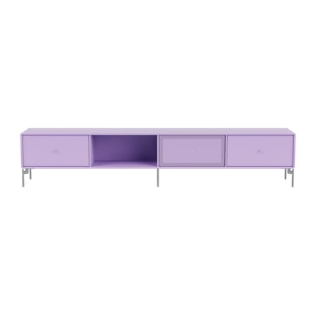 Mobile TV Octave VII legno viola / Con Piede - L 183,6 x P 30 x H 36,6 cm - MONTANA