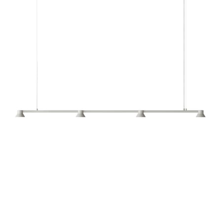 Hat Linear Large Pendant metal grey / L 167 cm - Normann Copenhagen