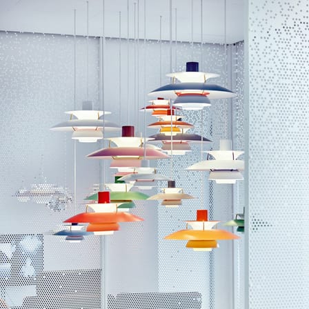 Pendelleuchte PH 5 Pastels metall grau / Ø 50 cm - Poul Henningsen, 1958 - Louis Poulsen