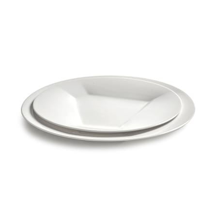 Piatto Silos 02 ceramica bianco / Ø 28 cm - Set da 2 - Serax