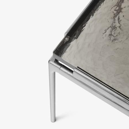 Table basse Sett LN12 verre noir / 140 x 60 x H 34 cm - &tradition