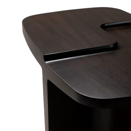 Table d'appoint Brutalist bois marron / 60 x 40 x H 45 cm - Ethnicraft