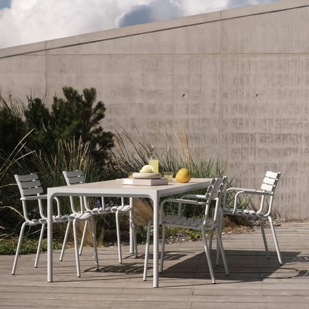 Table rectangulaire Four Ceramic céramique blanc / 160 x 90 cm - Houe