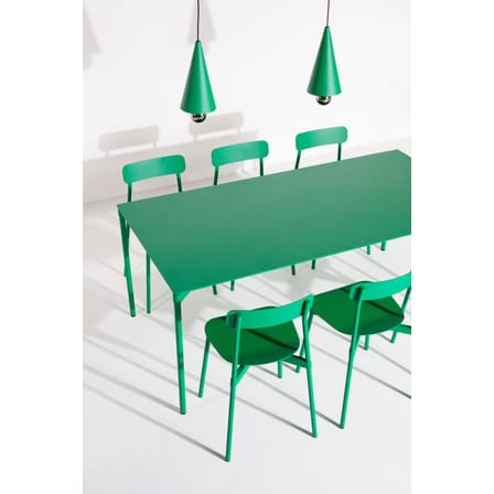 Table rectangulaire Fromme métal vert / Aluminium - 180 x 90 cm - Petite Friture