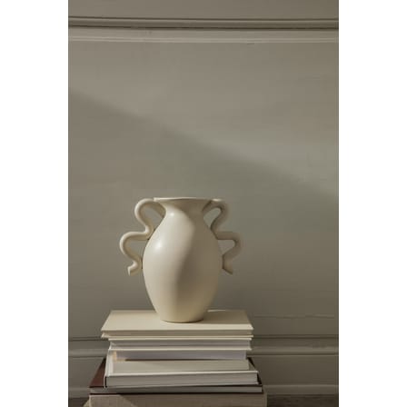 Vase Verso céramique blanc beige / Ø 18 x H 27 cm - Ferm Living