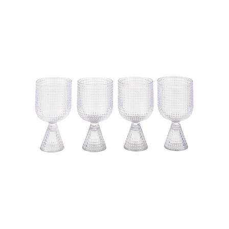 Set de 4 verres à vin Rooftop / 390 ml - Pols Potten