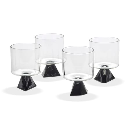 Set de 4 verres à vin Silos noir - Serax