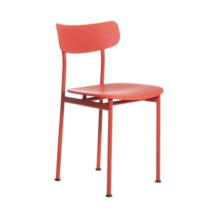 Chaise Motta rouge / Jasper Morrison - Polypropylène recyclé - Magis