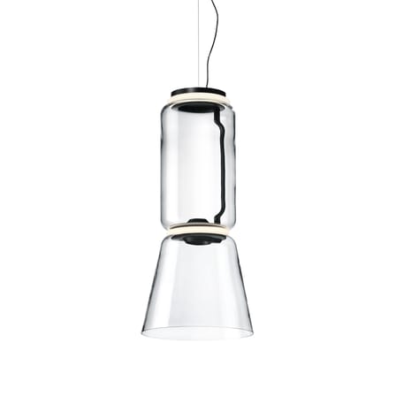 Suspension Noctambule Cône n°1 verre transparent / LED - Ø 36 x H 82 cm / Seconde vie - Flos