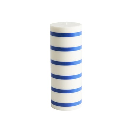 Column Large Block candle wax blue / Ø 9 x H 25 cm - Hay
