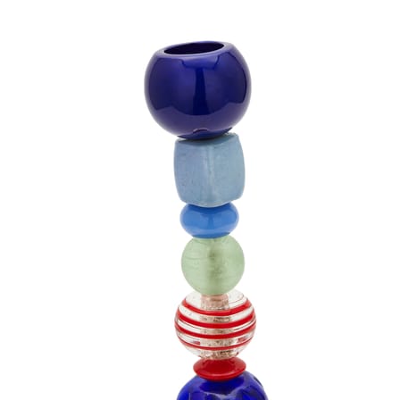 Bougeoir Perles verre multicolore / Small - H 34 cm - Pols Potten