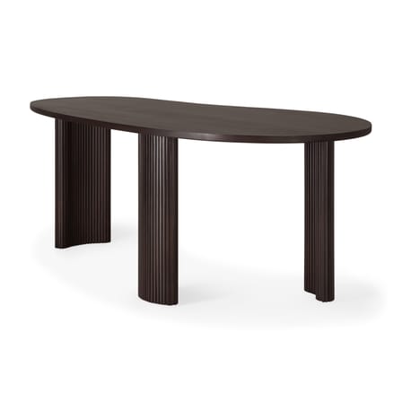 Bureau Boomerang bois marron / 200 x 100 cm - Acajou massif - Ethnicraft