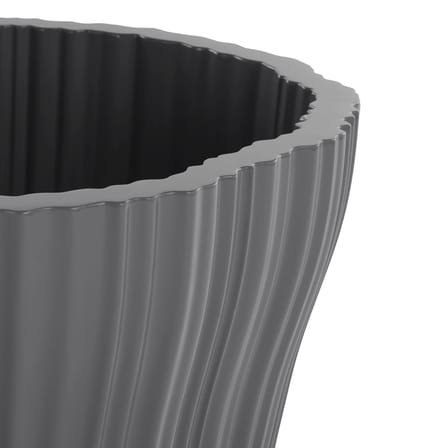 Cache-pot Corteza Large plastique gris / 64 x 70 cm x H 36 cm - Kartell