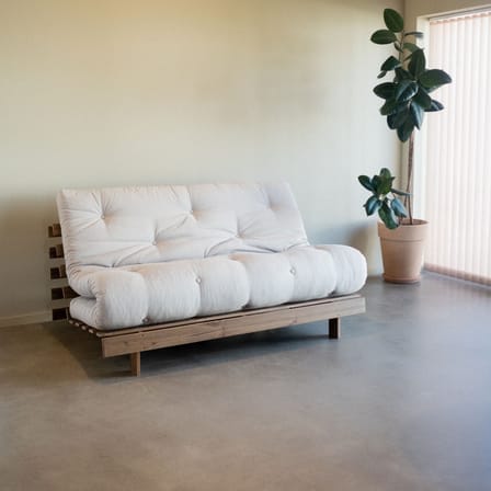 Canapé convertible Roots / L 160 cm - 3 positions / Structure marron - KARUP DESIGN
