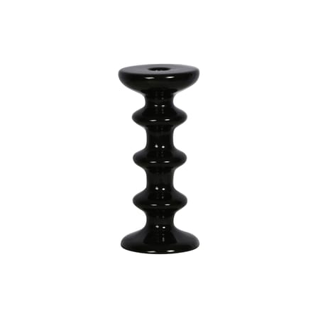 Slave Candle stick ceramic black / Ceramic - H 20 cm - Maison Sarah Lavoine