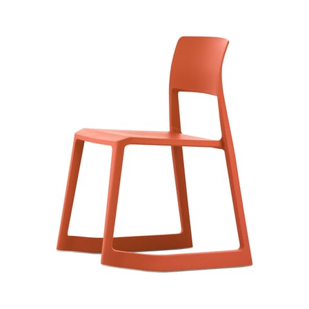 Chaise empilable Tip Ton RE orange / Plastique recyclé - Inclinable & ergonomique - Vitra