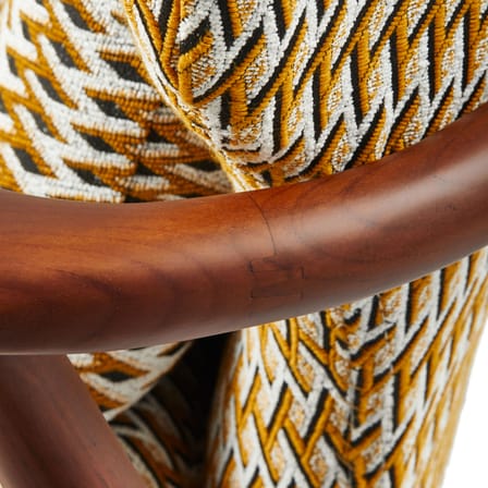 Fauteuil rembourré Peggy tissu jaune - Pols Potten