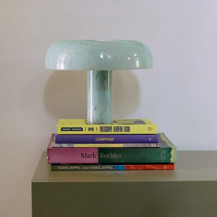Lampe de table Mushroom plastique vert - HK LIVING