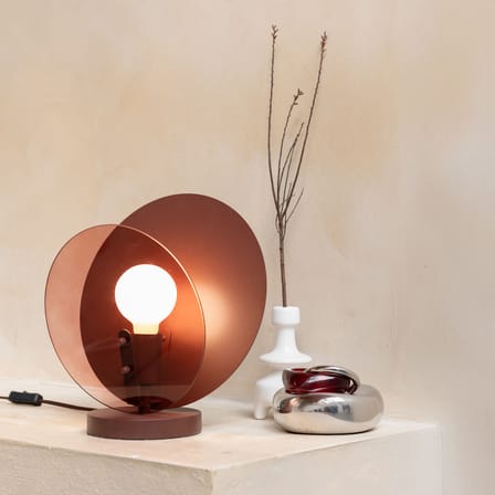 Lampe de table Toledo verre marron - It's about Romi