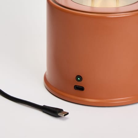 Lampe sans fil rechargeable The Muse 2.0 métal orange / IP44 - TALA