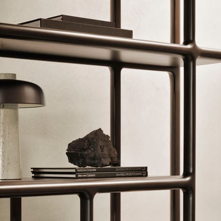 Libreria Eda legno marrone / L 181 x H 188 cm - Ethnicraft