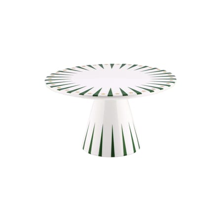 Plat à gâteau Delight céramique vert / Décoré à la main - Ø 22 cm - Alessi