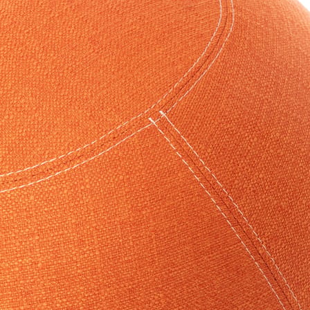 Pouf Original Regular orange / Ergonomique - Ø 55 cm / Tissu chiné - BLOON PARIS