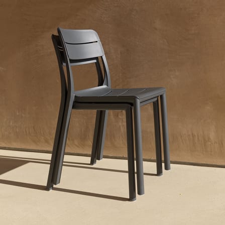 Cassia Bistrot Stacking chair composite material red - NARDI