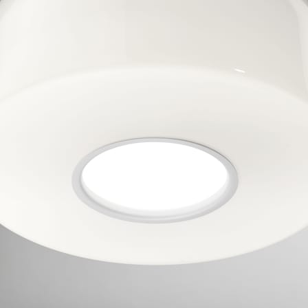 Suspension Bellhop Glass S2 verre blanc / Ø 45 x H 25,2 cm - Flos