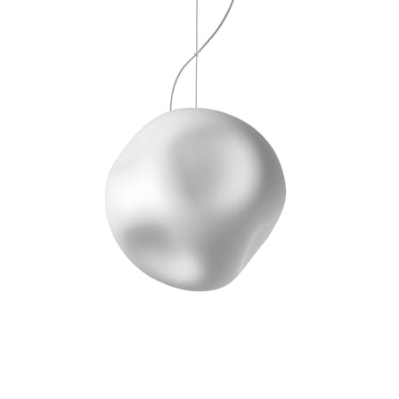 Suspension Hoba Media verre blanc / Ø 24 cm - Foscarini