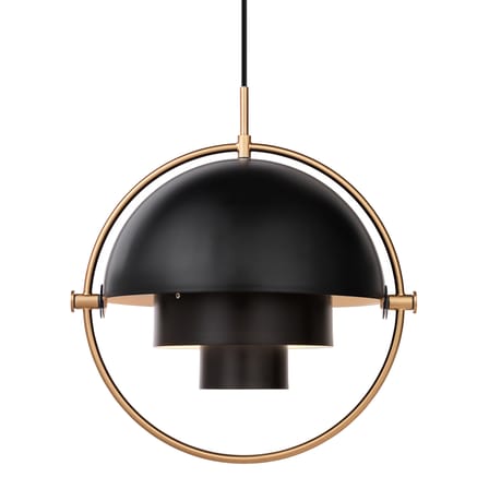 Suspension Multi-Lite Large métal noir / Ø 36 cm - Modulable & orientable / Réédition 1972 - Gubi