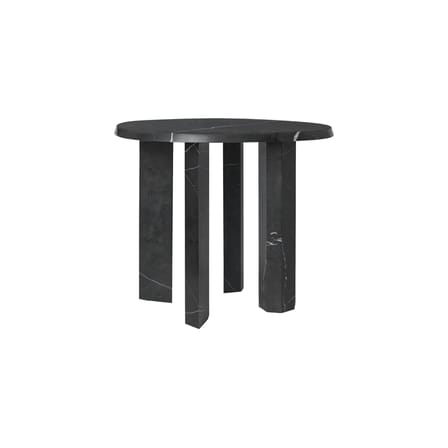 Table d'appoint Taula marbre noir / Ø 54.4 x H 45 cm - Marbre - Ferm Living
