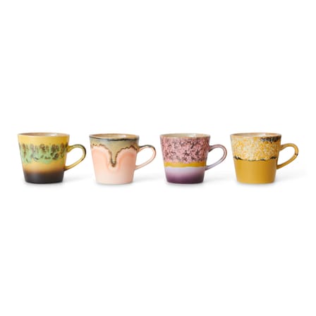 Set de 4 tasses à café 70s ceramics / 27 cl - HK LIVING