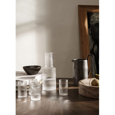 Couvercle  verre transparent pour carafe Ripple / Verre - Ferm Living