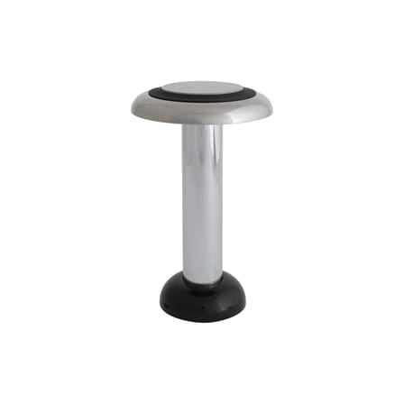 PL6 LED Wireless rechargeable lamp metal silver / By George Sowden - Ø 16 x H 26 cm - SOWDEN