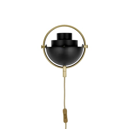 Applique avec prise Multi-Lite métal / Modulable & orientable - Louis Weisdorf, 1972 - Gubi
