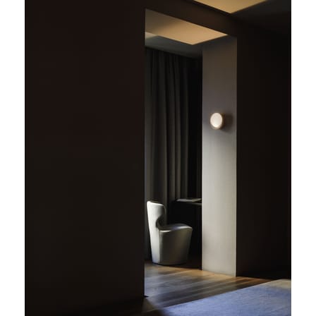 Applique Dots LED plastique rouge / Ø 17,5 cm - Vibia