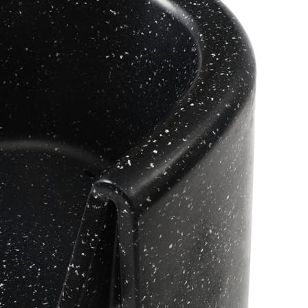 Bit Armchair plastic material black / Recycled - Normann Copenhagen