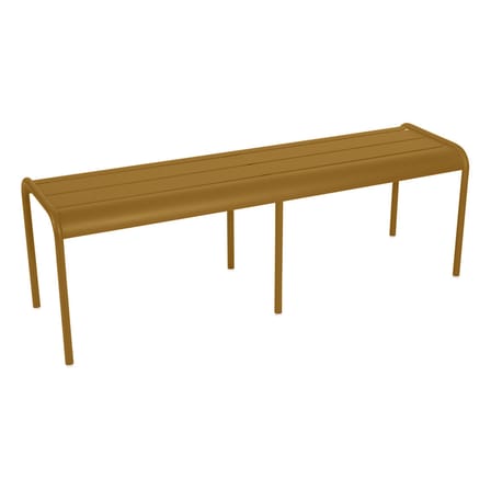 Banc Luxembourg métal jaune 3/4 places / L 145 cm - Aluminium - Fermob