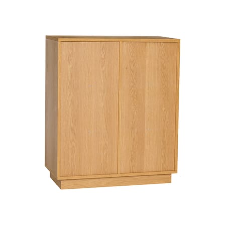 Bibliothèque Disco Small bois naturel / L 80 x P 30 x H 95 cm - HÜBSCH