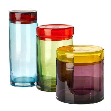 Set de 3 bocaux Large verre /  H 15 à 30.5 cm - Pols Potten
