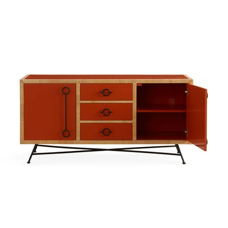 Buffet Wellington bois orange / L 162.5 x H 79 cm - Jonathan Adler