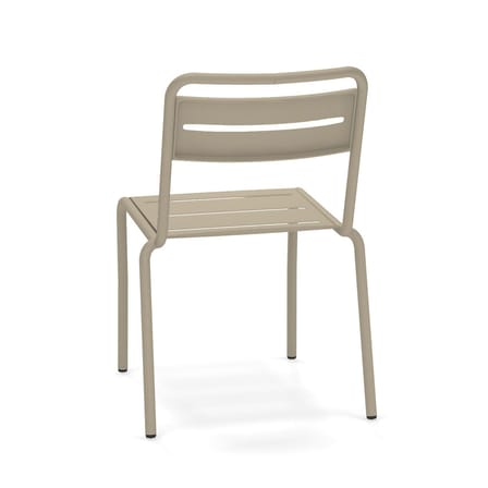 Chaise empilable Star métal beige / Aluminium - Emu