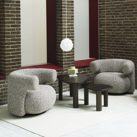 Couchtisch Sculp Large holz braun / 109 x 64 x H 47 cm - Normann Copenhagen