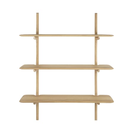 Étagère PI bois naturel / 3 étagères - Chêne massif / L 100 x H 126 cm - Ethnicraft