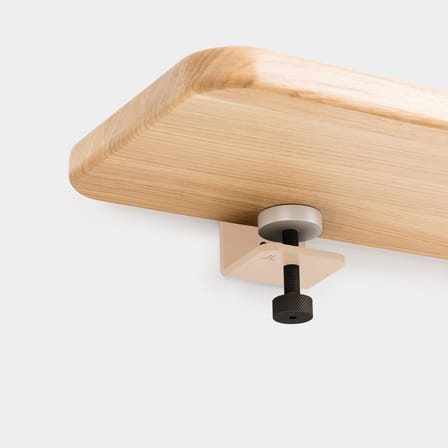 Fixation murale Bracket by Heju métal rose / Avec étau - Pour créer étagère - TIPTOE